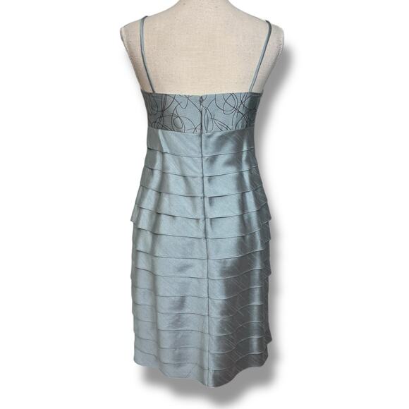 Jessica Howard Teal and Brown Dress with Jacket Size 8P - Picture 5 of 8